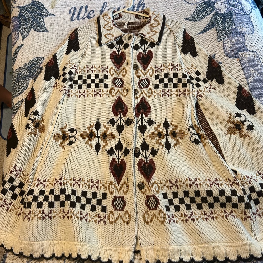 Women's Patterned Sweater Cardigan